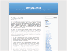 Tablet Screenshot of letturalenta.net